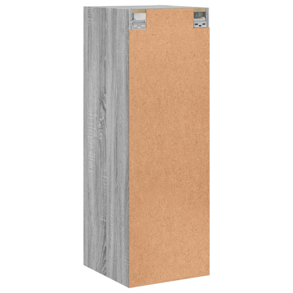 Wandschrank Grau Sonoma mit Glastüren
