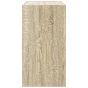 Wandschrank Sonoma-Eiche mit Glastüren 68 cm
