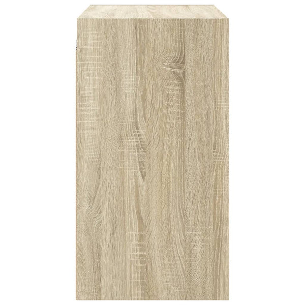 Wandschrank Sonoma-Eiche mit Glastüren 68 cm