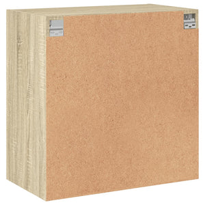 Wandschrank Sonoma-Eiche mit Glastüren 68 cm