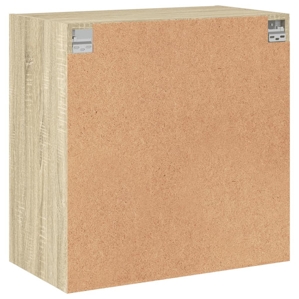 Wandschrank Sonoma-Eiche mit Glastüren 68 cm