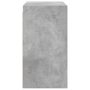 Wandschrank Betongrau mit Glastüren 68 cm