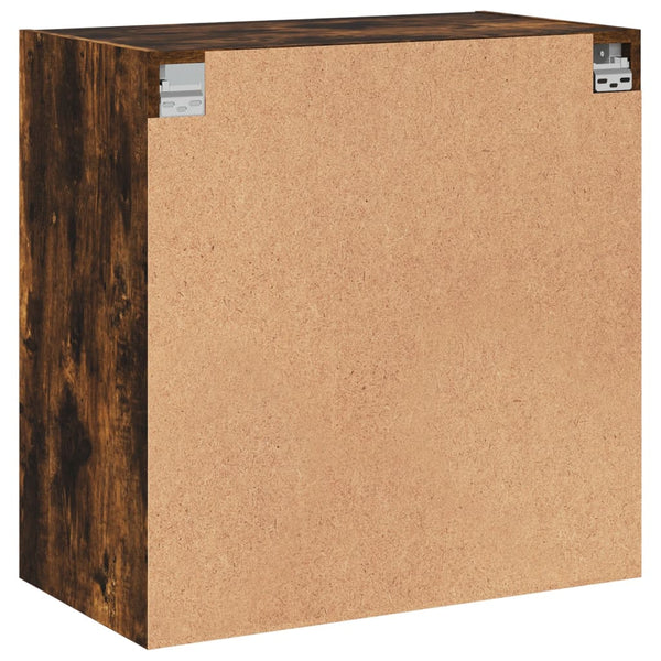 Wandschrank Räuchereiche mit Glastüren 68,5 cm