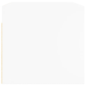 Wandschrank mit Glastüren, Weiß, 68,5 cm