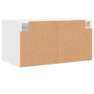 Wandschränke mit Glastüren, 2er-Set, Weiß