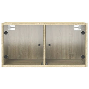 Wandschrank Sonoma-Eiche mit Glastüren