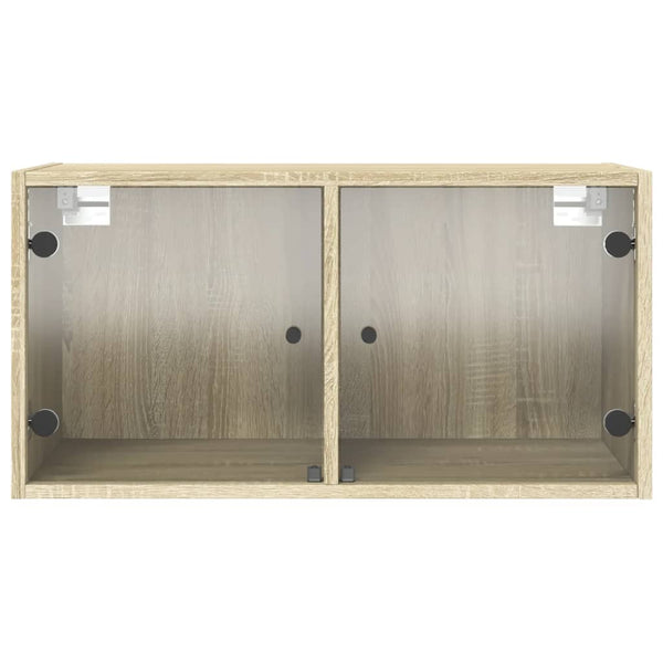 Wandschrank Sonoma-Eiche mit Glastüren