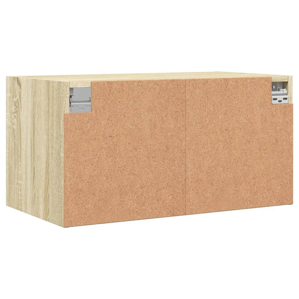 Wandschrank Sonoma-Eiche mit Glastüren