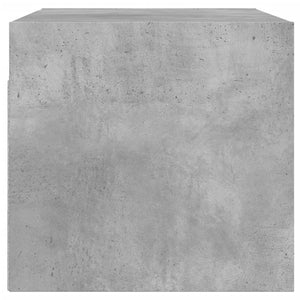 Wandschrank Betongrau mit Glastüren 68,5 cm