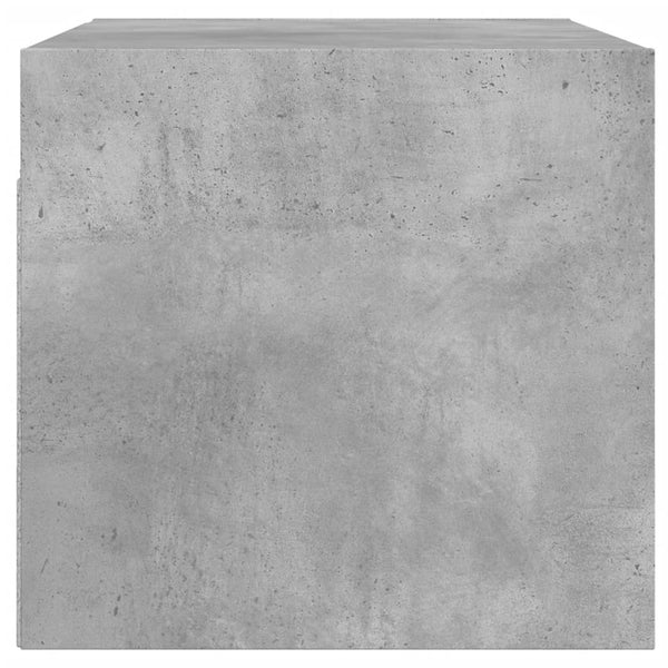 Wandschrank Betongrau mit Glastüren 68,5 cm