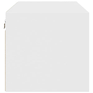 Wandschrank Weiß mit Glastüren 102 cm
