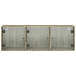 Wandschrank Sonoma-Eiche mit Glastüren