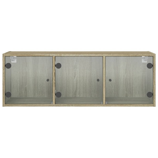 Wandschrank Sonoma-Eiche mit Glastüren