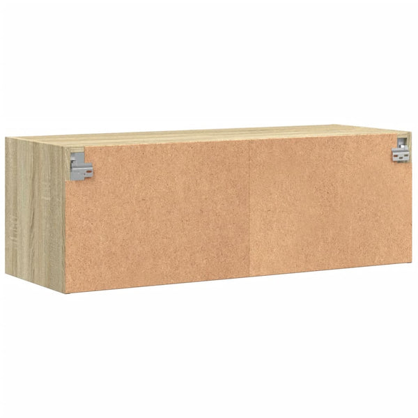 Wandschrank Sonoma-Eiche mit Glastüren