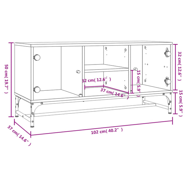 TV-Schrank Sonoma Eiche 102 cm