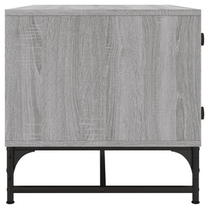Couchtisch Grau Sonoma mit Glastüren