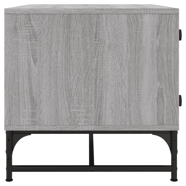 Couchtisch Grau Sonoma mit Glastüren
