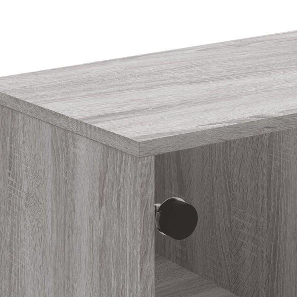 Couchtisch Grau Sonoma mit Glastüren