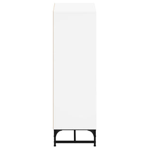Weißes Highboard mit Glastüren 35x37x120 cm