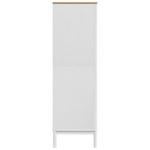 vidaXL Armoire FLORO Blanc 77x53x171 cm Pin massif