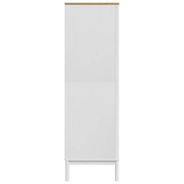 vidaXL Armoire FLORO Blanc 77x53x171 cm Pin massif