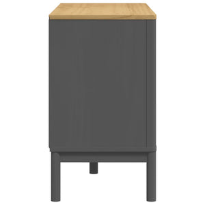 Graue Kiefer Massivholzkommode FLORO