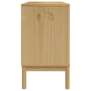 Sideboard FLORO, Kiefer massiv, Wachsbraun, 114 cm