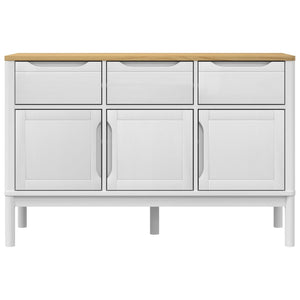 Sideboard FLORO Weiß Kiefer Massivholz 114 cm
