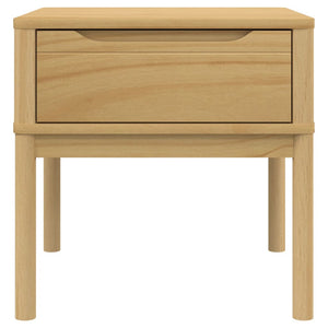 Beistelltisch Kiefer Massivholz 55x55 cm Braun