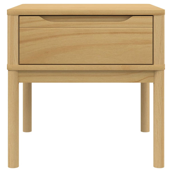 Beistelltisch Kiefer Massivholz 55x55 cm Braun