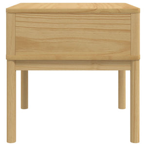 Beistelltisch Kiefer Massivholz 55x55 cm Braun