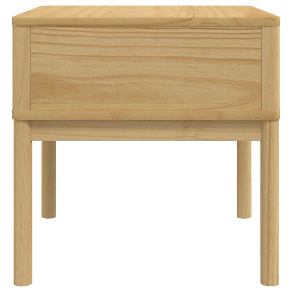 Beistelltisch Kiefer Massivholz 55x55 cm Braun