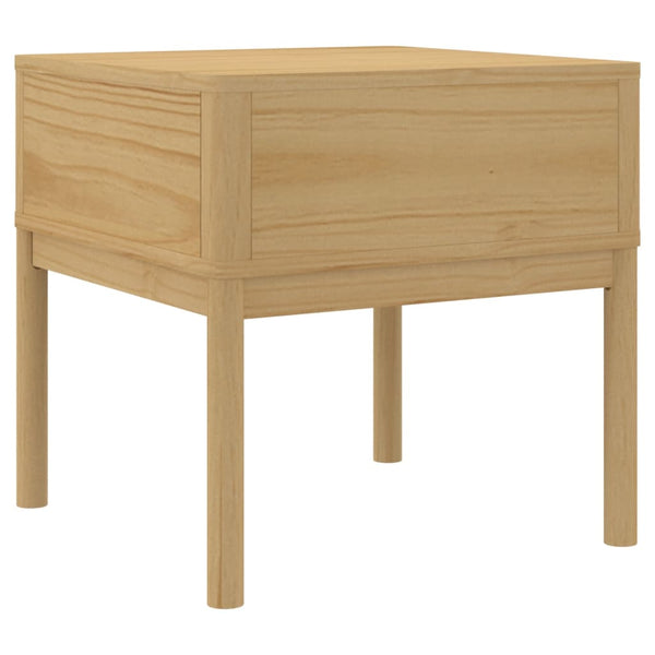 Beistelltisch Kiefer Massivholz 55x55 cm Braun