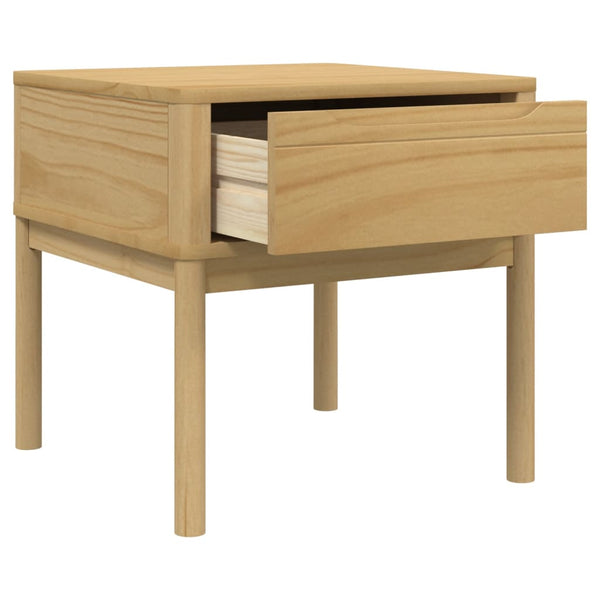 Beistelltisch Kiefer Massivholz 55x55 cm Braun