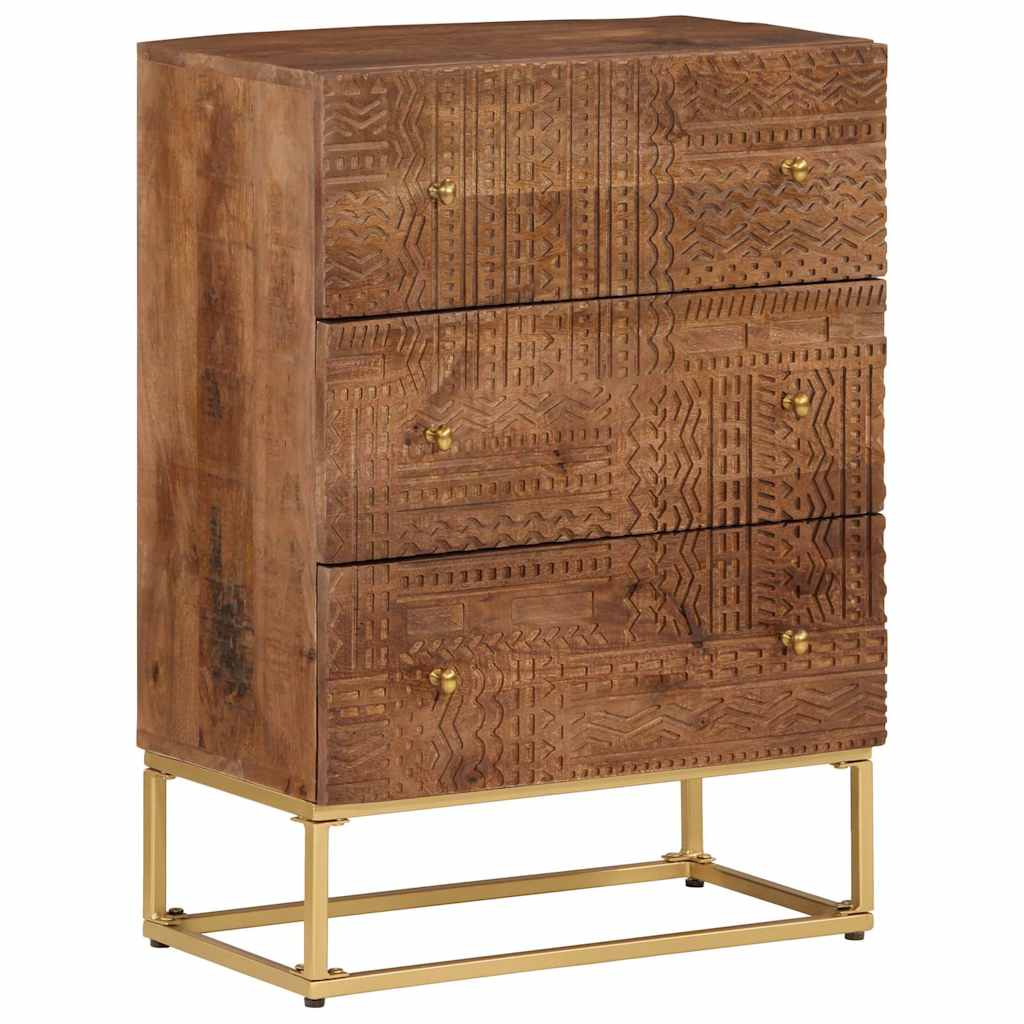 Kommode Mango Massivholz & Eisen 55x76 cm