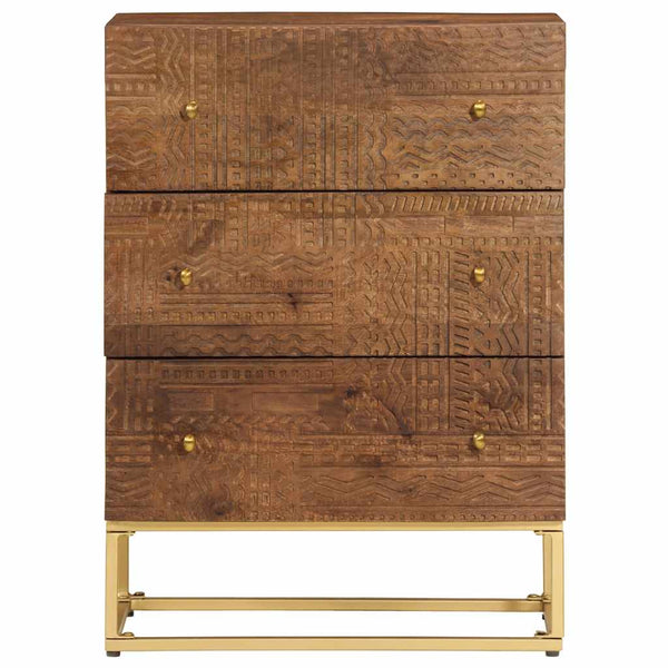 Kommode Mango Massivholz & Eisen 55x76 cm