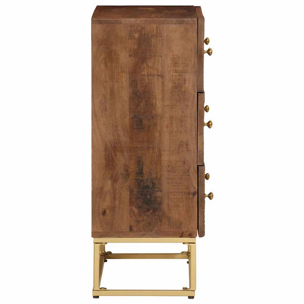 Kommode Mango Massivholz & Eisen 55x76 cm