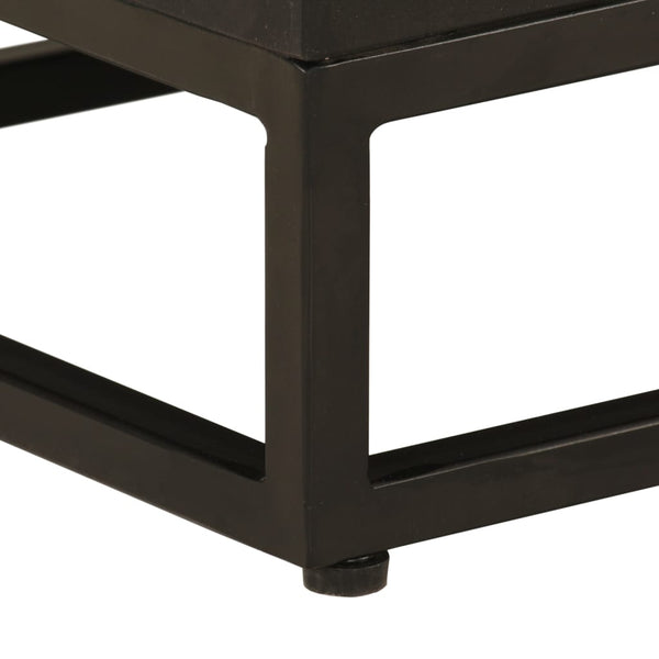 Schwarzer TV-Schrank Mango Massivholz 110cm