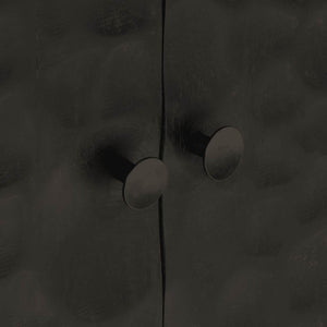 Schwarzes Sideboard 55x30x76 cm Mango Massivholz