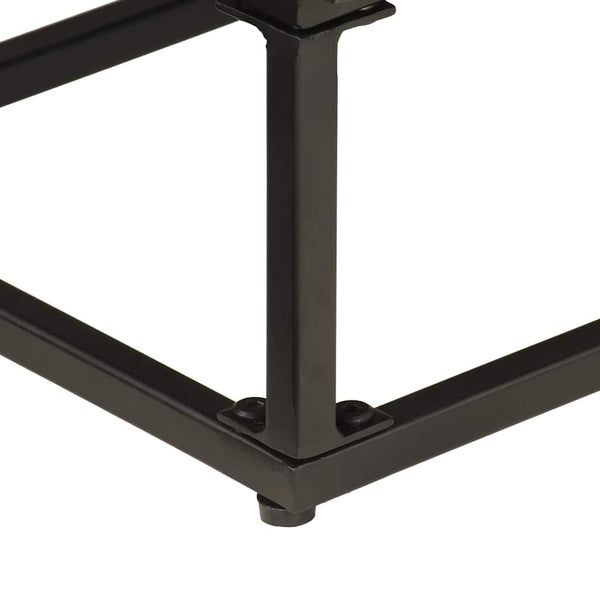Schwarzes Sideboard 55x30x76 cm Mango Massivholz