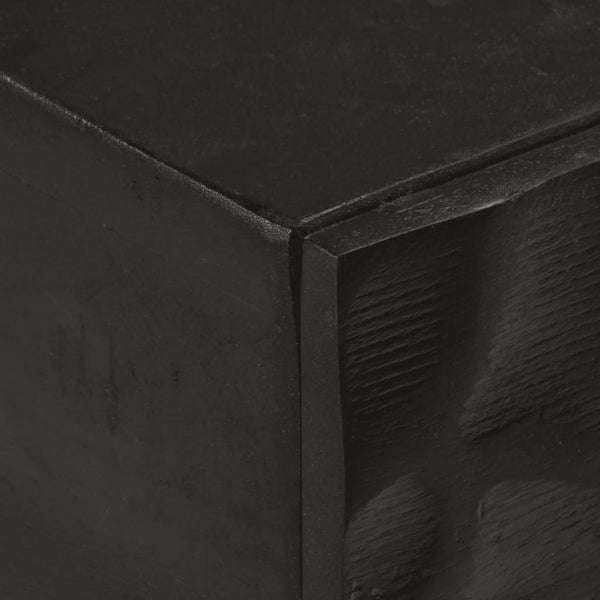 Schwarzer Konsolentisch 90 cm Mango Massivholz