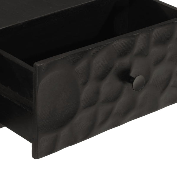 Schwarzer Konsolentisch 90 cm Mango Massivholz
