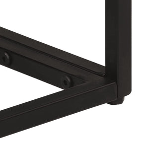 Schwarzer Konsolentisch 90 cm Mango Massivholz