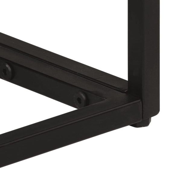Schwarzer Konsolentisch 90 cm Mango Massivholz