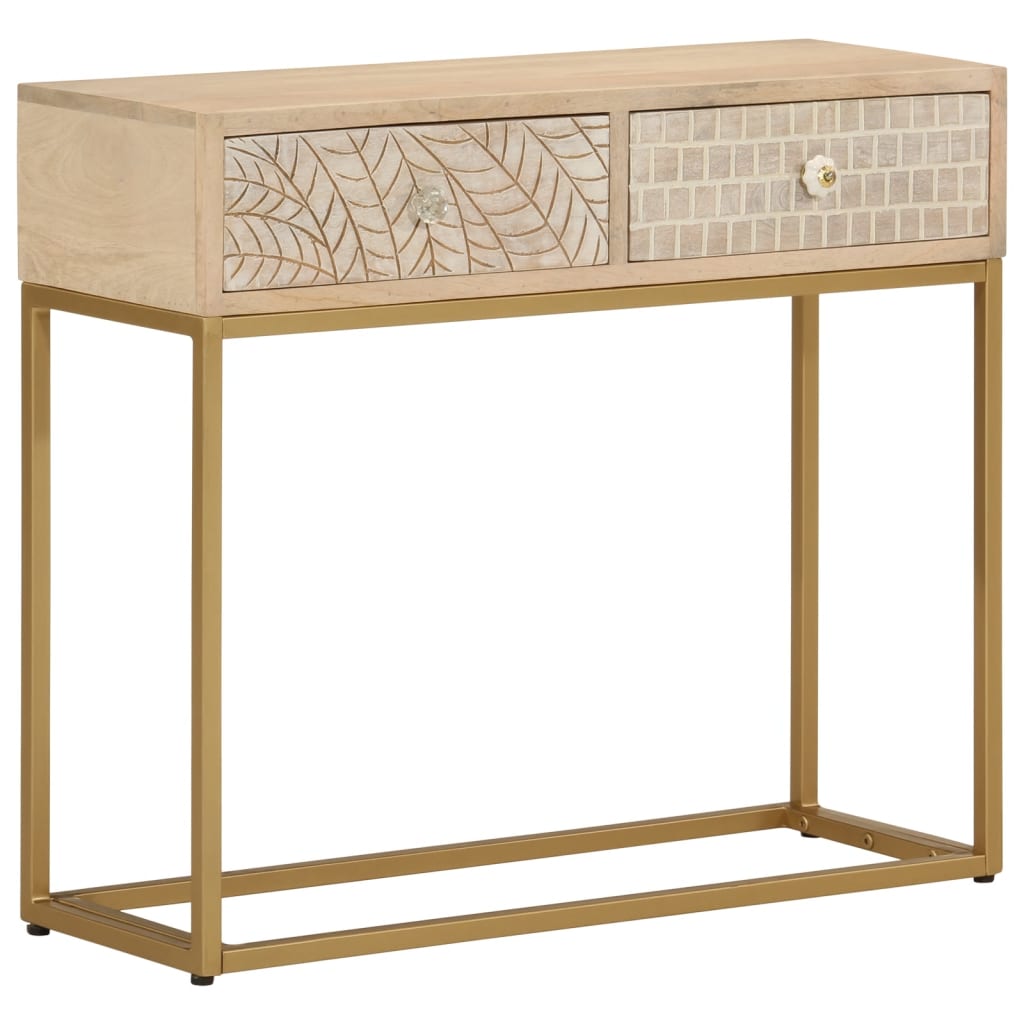 Konsolentisch Mango Massivholz & Eisen 90cm