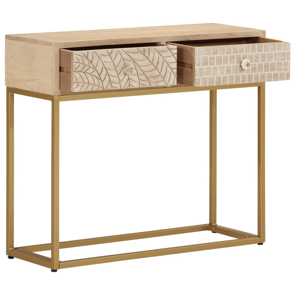 Konsolentisch Mango Massivholz & Eisen 90cm