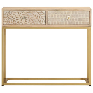 Konsolentisch Mango Massivholz & Eisen 90cm