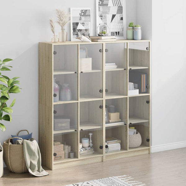 Bücherschrank Sonoma-Eiche 136x37x142cm