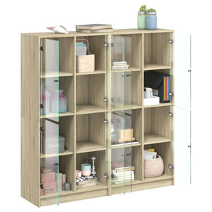 Bücherschrank Sonoma-Eiche 136x37x142cm