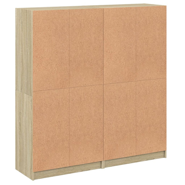 Bücherschrank Sonoma-Eiche 136x37x142cm
